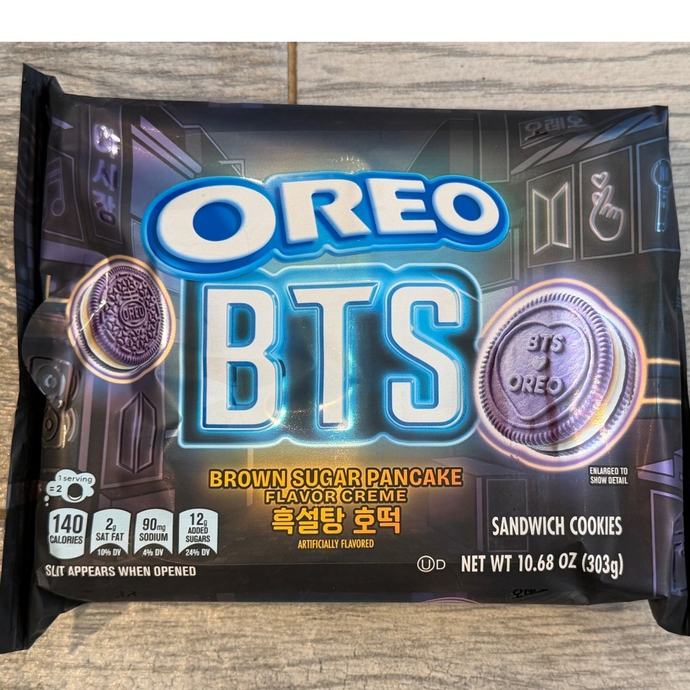 Oreo BTS Brown Sugar‎ Pancake Sandwich Cookies Limited Edition Exp Oct 26 K-pop